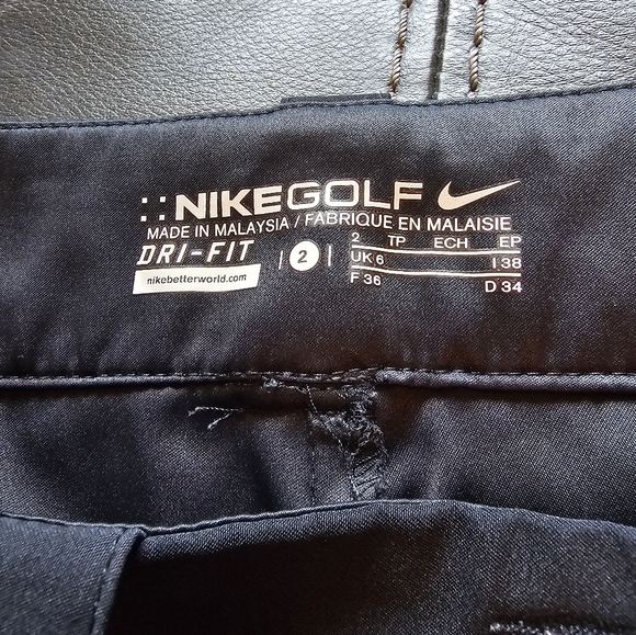Nike black dri fit golf tennis athletic skort skirt Shorts size 2 - Picture 4 of 6